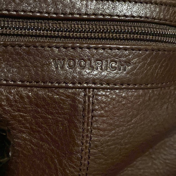 Genuine leather woolrich crossbody/shoulder bag - Picture 2 of 8
